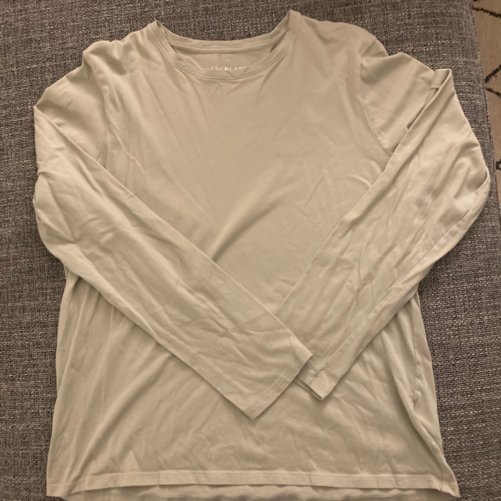 Everlane The Organic Cotton Long-Sleeve Crew
